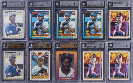 1987-1990 Assorted Ken Griffey Jr. Graded Card Collection (262)
